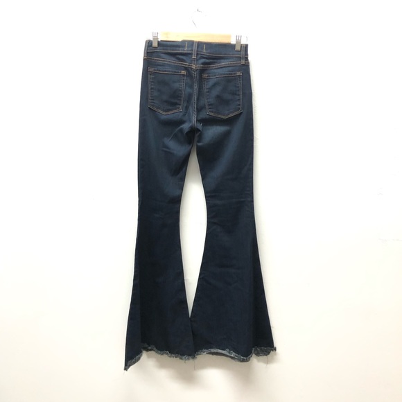Free People Super Flare Jeans Dark Wash Size 26 - Picture 7 of 9
